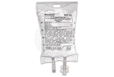 BIOFLEKS DEKSTRAN-40 IZOTONIK SODYUM KLORUR SOL (PVC TORBA) 500 ML SETLI