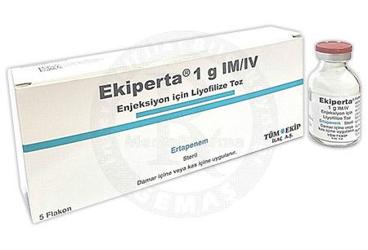 EKIPERTA 1 G IM/IV ENJEKSIYON ICIN лиофилизированный порошок (5 флакон)
