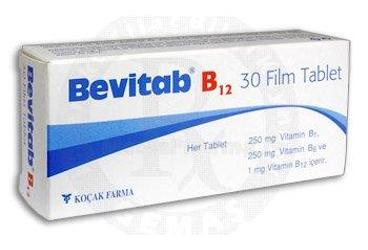 BEVITAB B12 250 MG/250 MG/1 MG таблетки покрытые оболочкой (30 таблетки покрытые оболочкой)