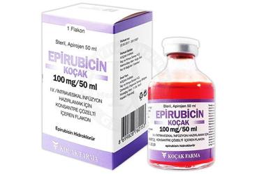 EPIRUBICIN KOCAK 100 MG/50 ML IV INF. HAZIRLAMAK ICIN KONSANTRE COZELTI ICEREN флакон
