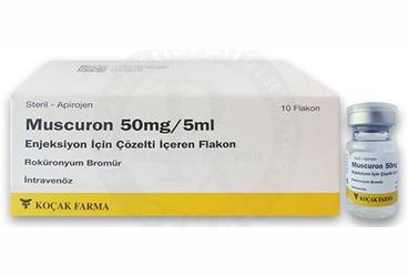 MUSCURON 50 MG/5 ML ENJEKSIYON ICIN COZELTI ICEREN 10 флакон