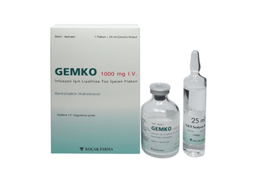 GEMKO 1000 MG IV INF. ICIN лиофилизированный порошок ICEREN флакон