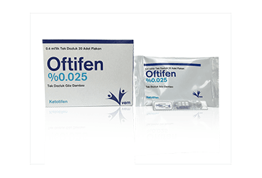 OFTIFEN % 0,025 TEK DOZLUK глазные капли 20 ADET