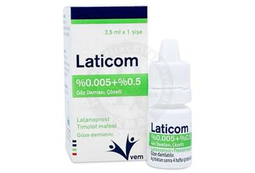 LATICOM %0.005 + %0.5 глазные капли, COZELTI