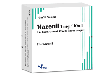 MAZENIL 1 MG/10 ML IV ENJ. ICIN COZ. ICEREN 5 ампулы