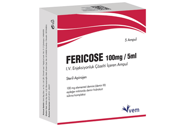FERICOSE 100 MG/5 ML IV раствор для инъекций ICEREN 5 ампулы