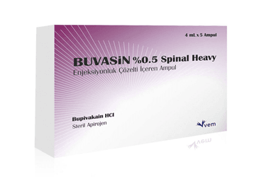 BUVASIN 5 MG/ML SPINAL HEAVY ENJ.COZ. ICEREN ампулы