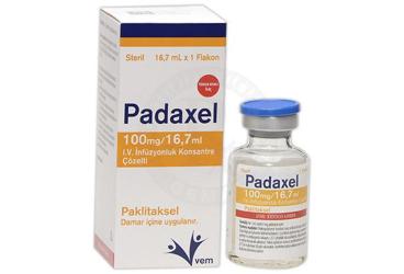 PADAXEL 100 MG/16,7 ML I.V. INFUZYONLUK KONSANTRE COZELTI (1 флакон)