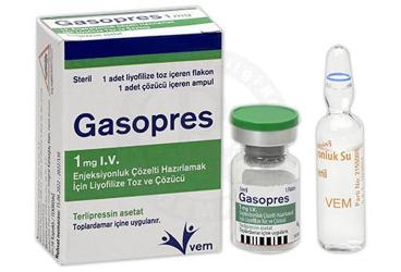 GASOPRES 1 MG I.V. раствор для инъекций HAZIRLAMAK IClN LIYOFlLIZE порошок VE COZUCU