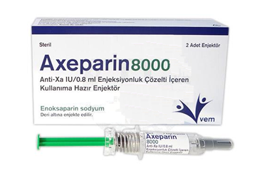 AXEPARIN ANTI XA 8000 IU/0,8 ML раствор для инъекций ICEREN готовый к применению шприц-ручка (2 шприц-ручка)