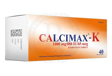 CALCIMAX K 1000MG/880IU/65MCG шипучие таблетки (40 шипучие таблетки)